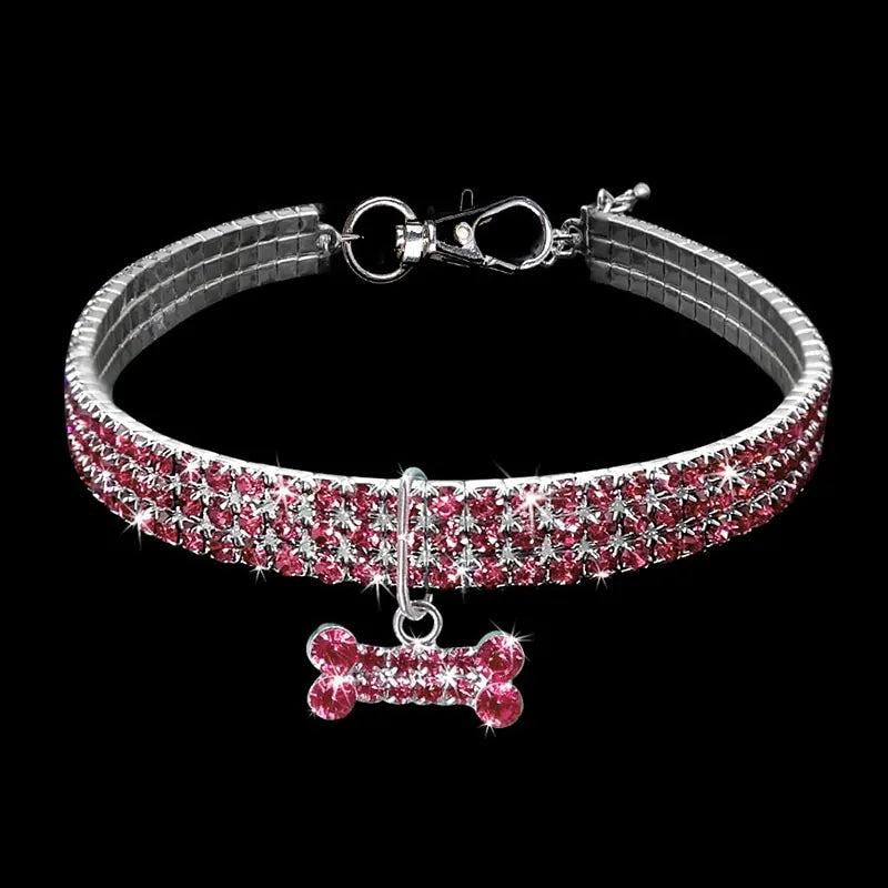 Luxe Bling Crystal Dog Collar