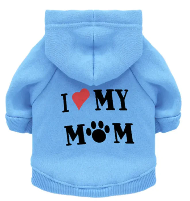 Love My Mom Dog Hoodie