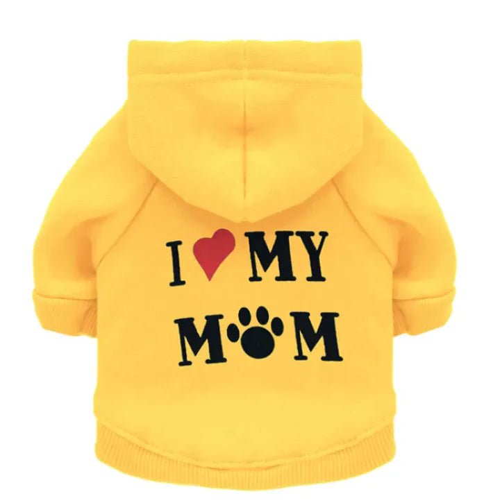 Love My Mom Dog Hoodie