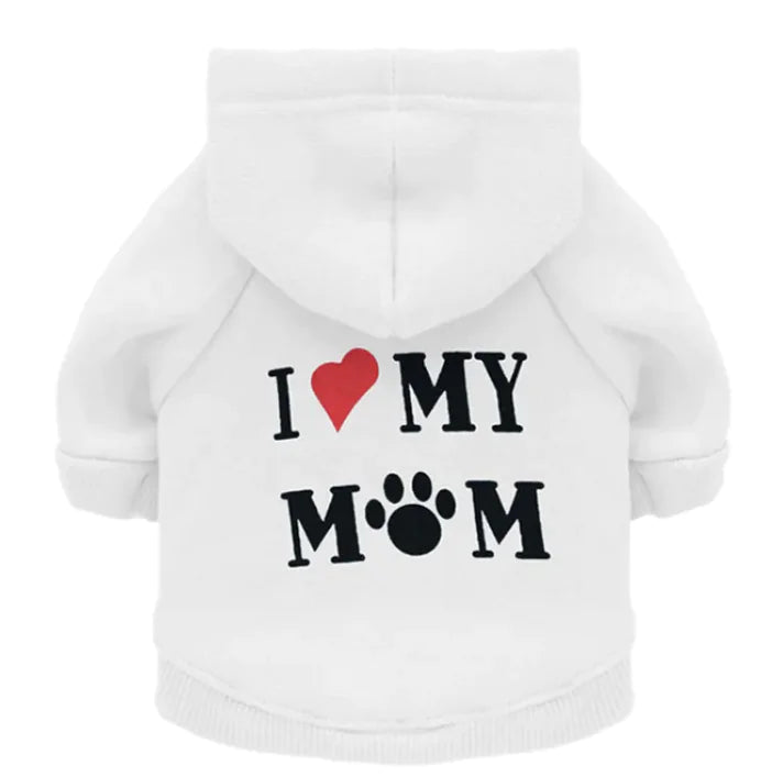 Love My Mom Dog Hoodie