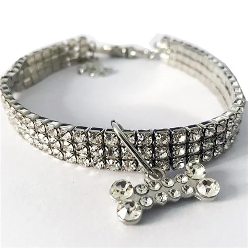 Luxe Bling Crystal Dog Collar