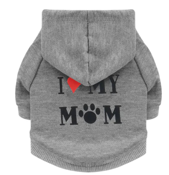 Love My Mom Dog Hoodie