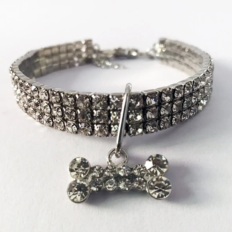 Luxe Bling Crystal Dog Collar