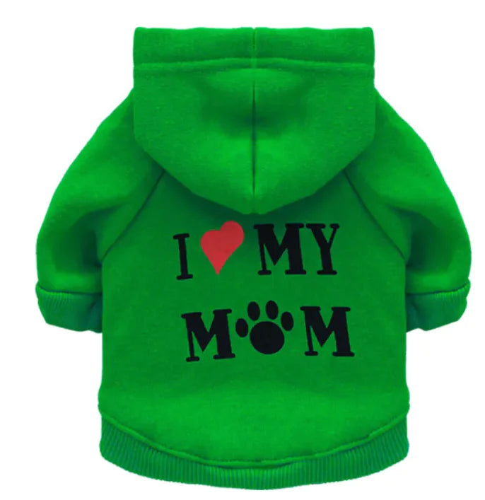 Love My Mom Dog Hoodie