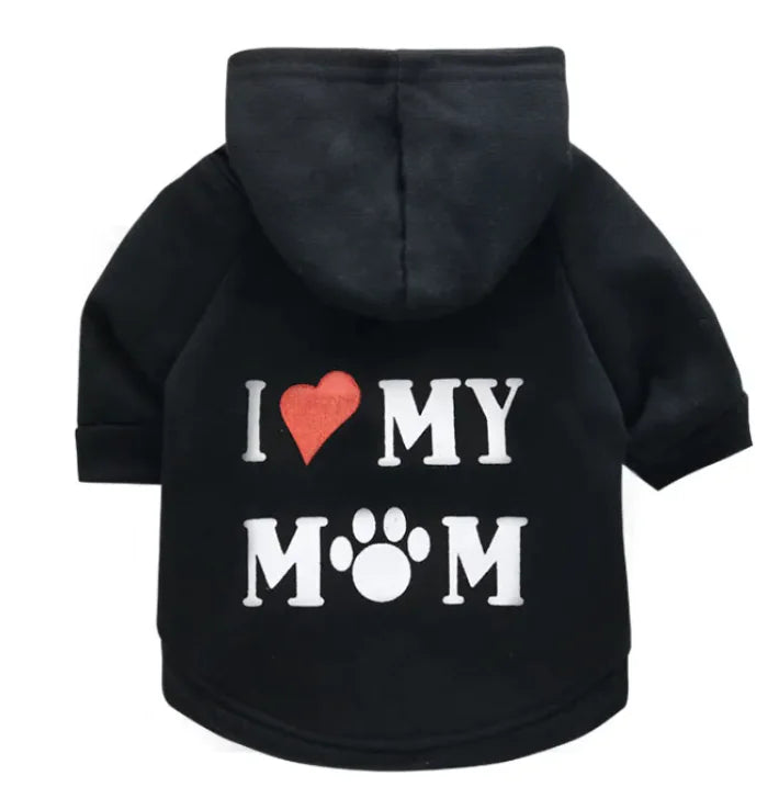 Love My Mom Dog Hoodie